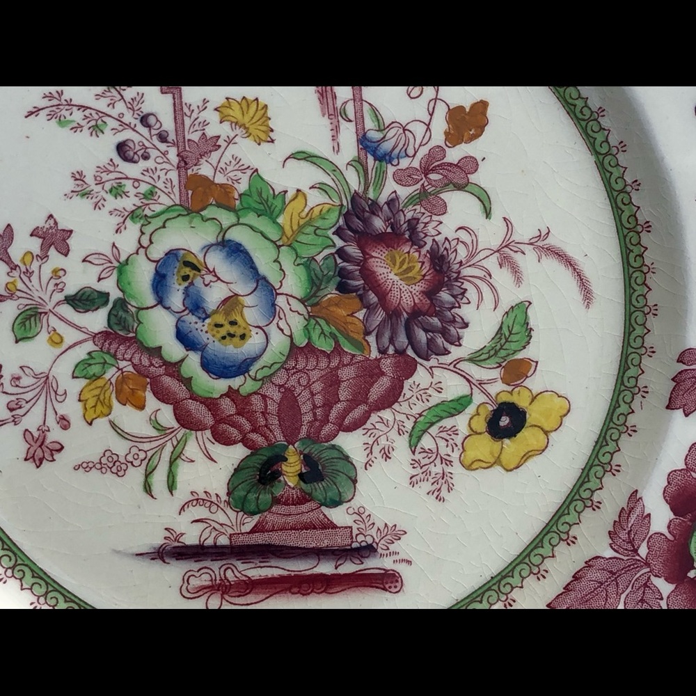 🦋Mason’s Strathmore Ironstone Plate - Picture 2 of 3